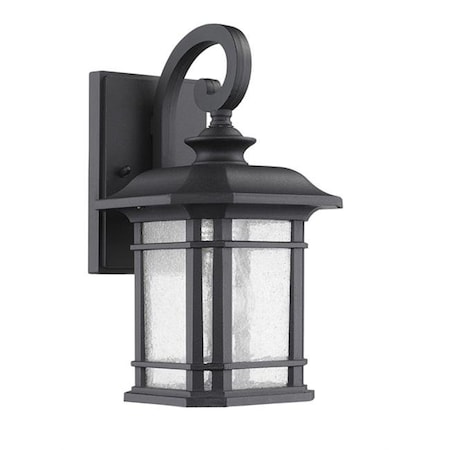 Chloe Lighting Chloe CH22021BK13-OD1 13 in. Lighting Franklin Transitional 1 Light Black Outdoor Wall Sconce - Black CH22021BK13-OD1